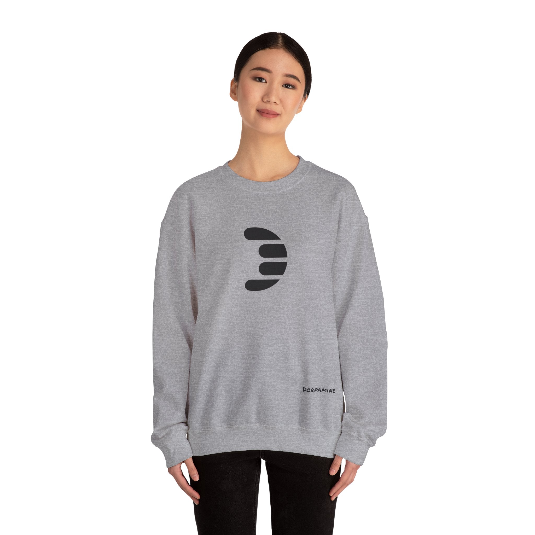 Dorpamine Classic Black Logo Unisex Heavy Blend™ Crewneck Sweatshirt