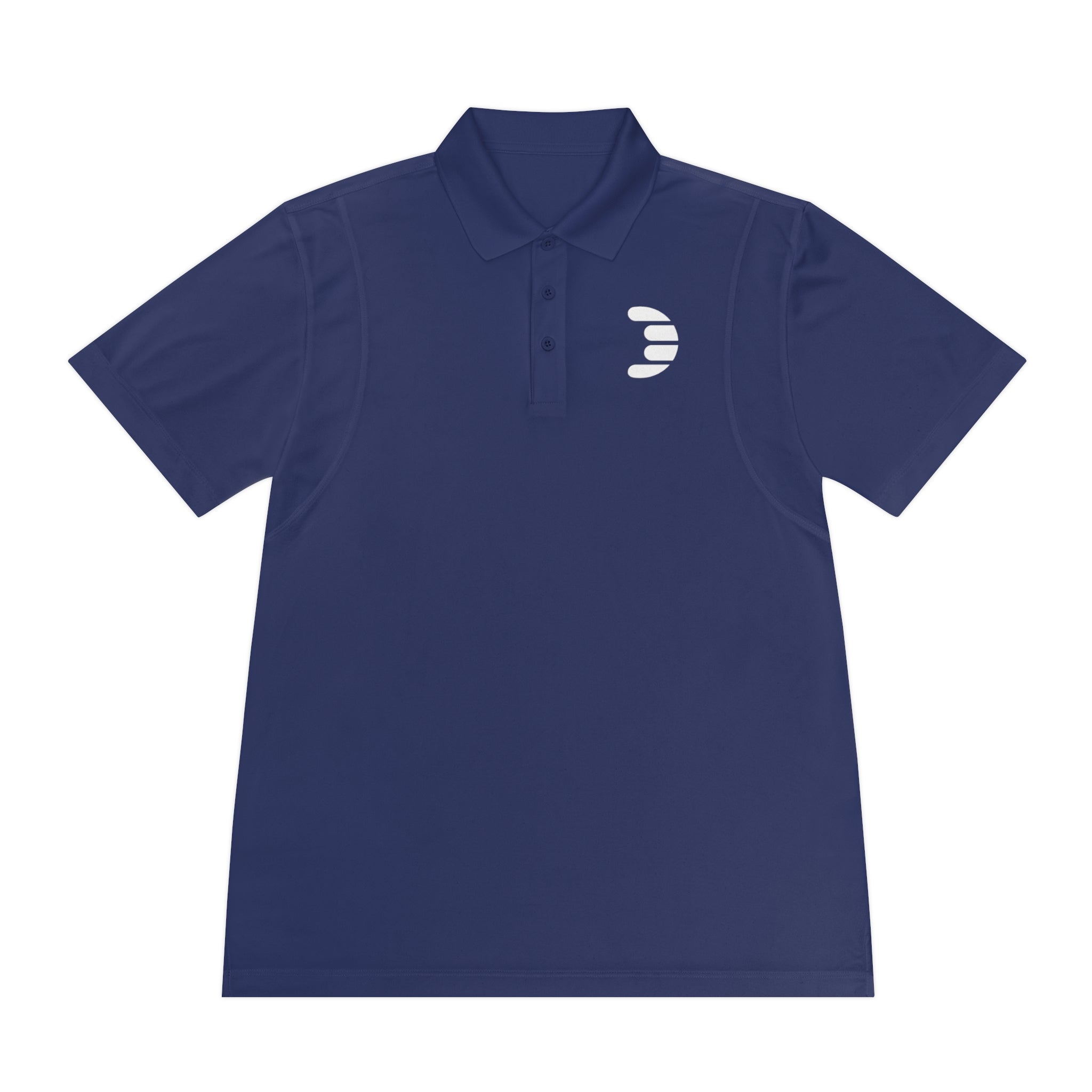 Dorpamine White Logo Men's Sport Polo Shirt