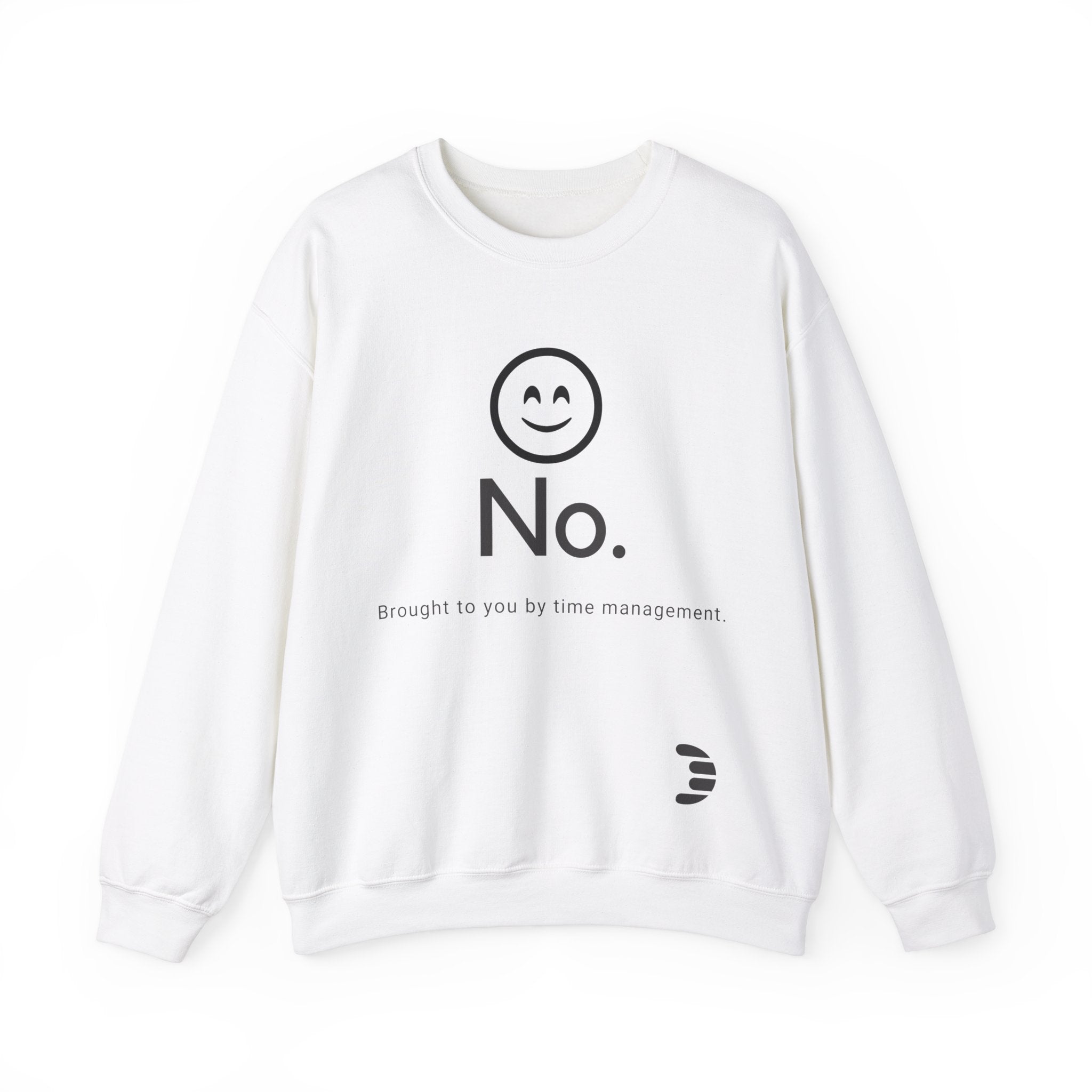 Dorpamine "No." Reclaiming Your Time Series Black Text Unisex Heavy Blend™ Crewneck Sweatshirt