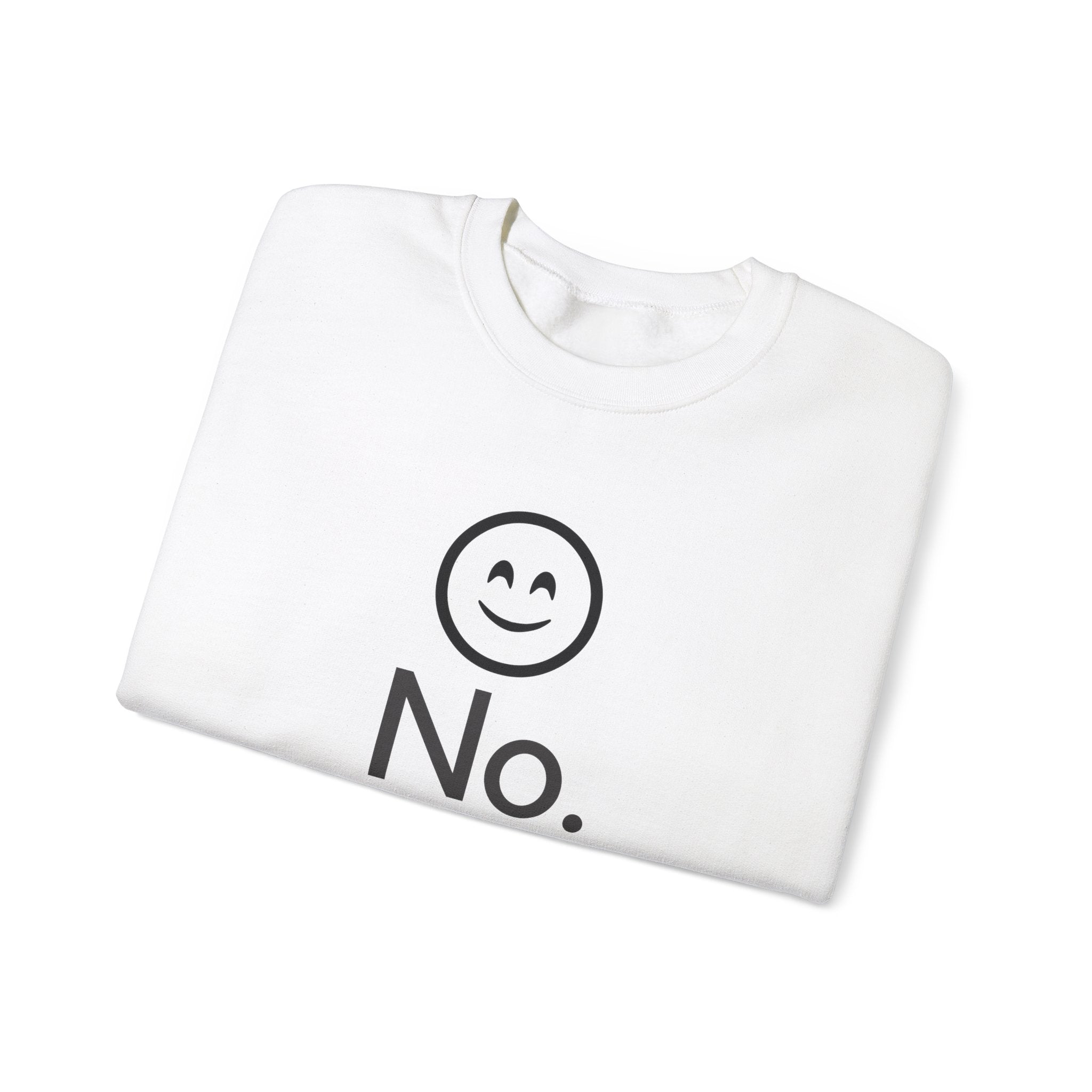 Dorpamine "No." Reclaiming Your Time Series Black Text Unisex Heavy Blend™ Crewneck Sweatshirt