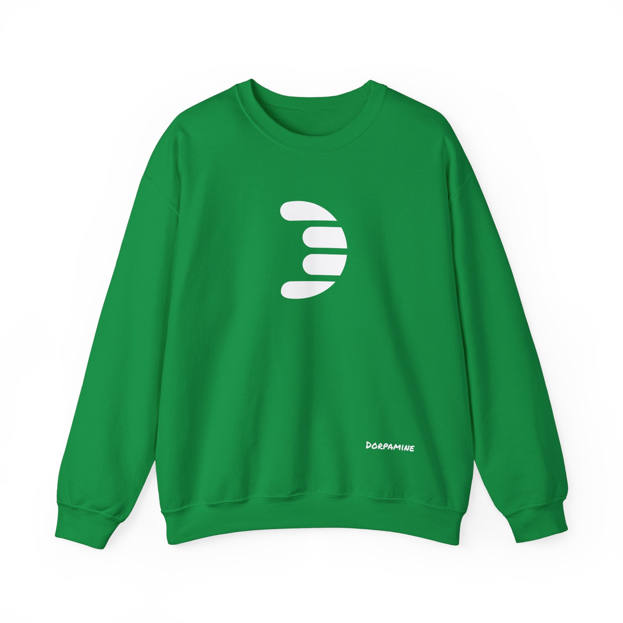 Dorpamine Classic White Logo Unisex Heavy Blend™ Crewneck Sweatshirt