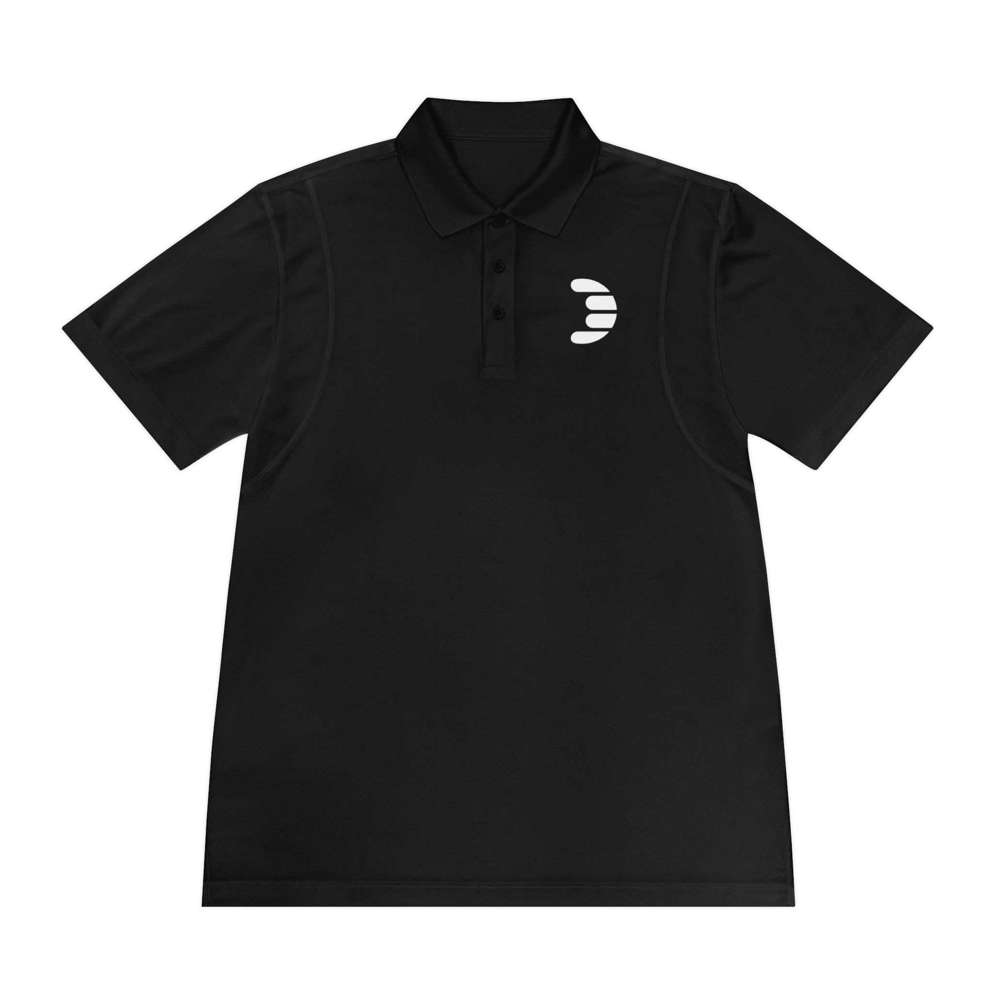Dorpamine White Logo Men's Sport Polo Shirt