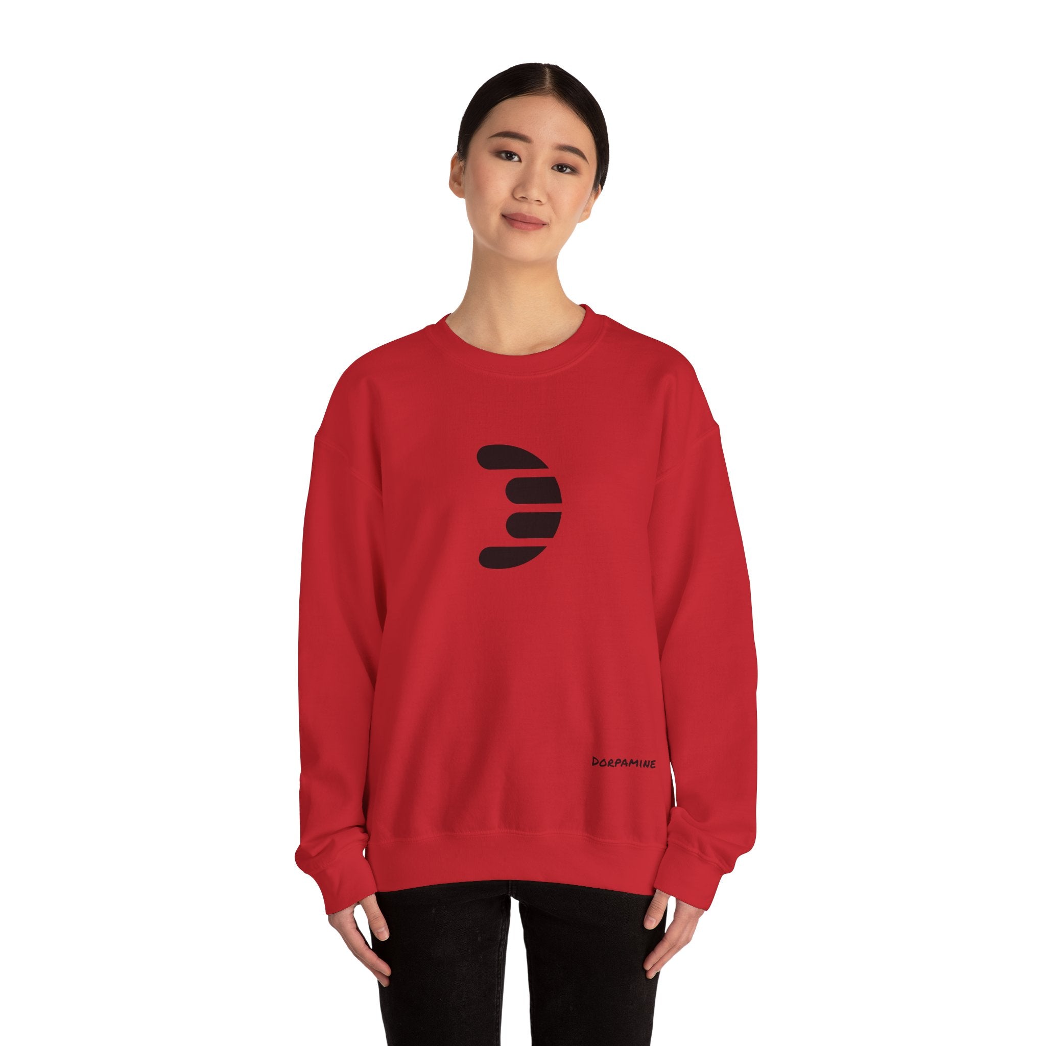 Dorpamine Classic Black Logo Unisex Heavy Blend™ Crewneck Sweatshirt