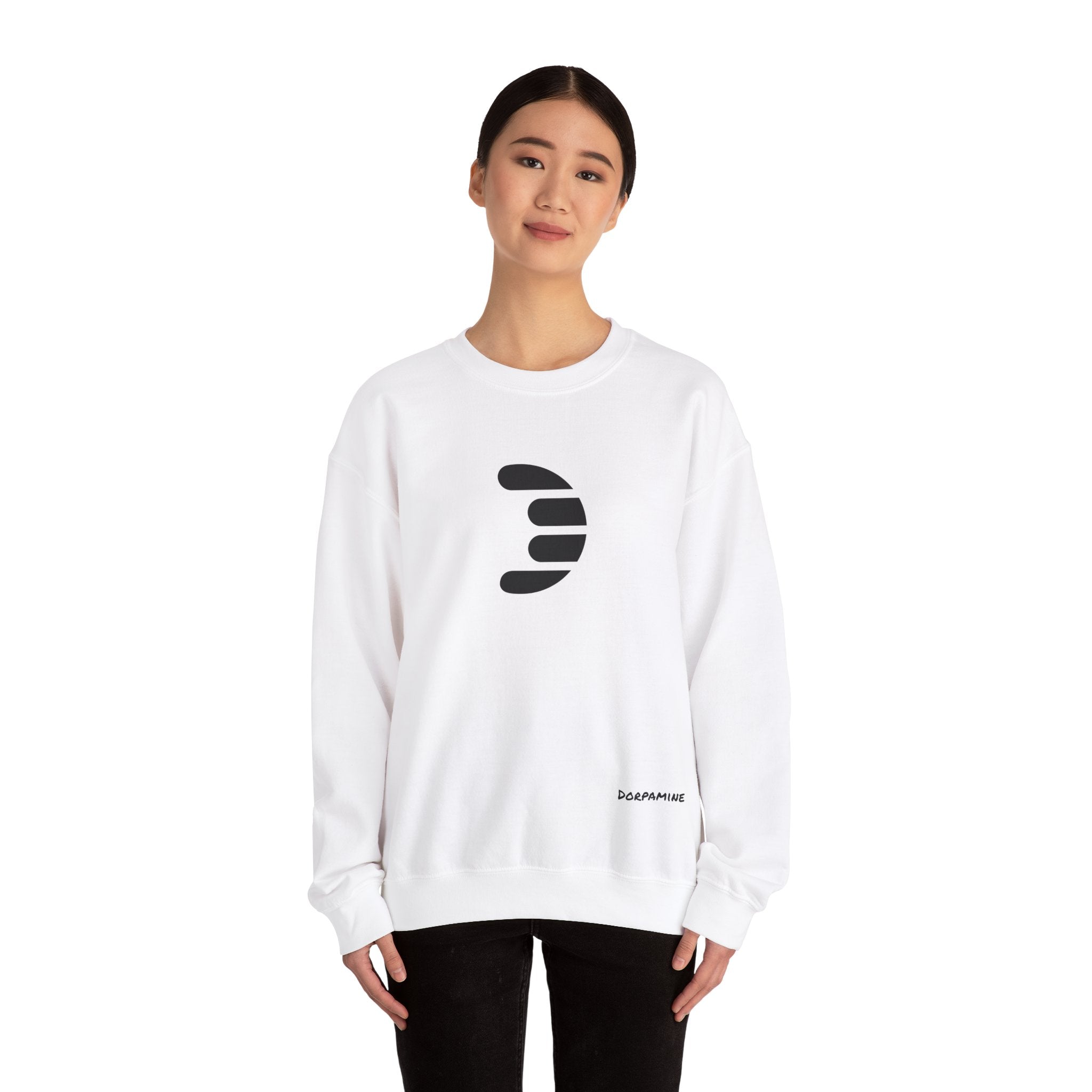 Dorpamine Classic Black Logo Unisex Heavy Blend™ Crewneck Sweatshirt