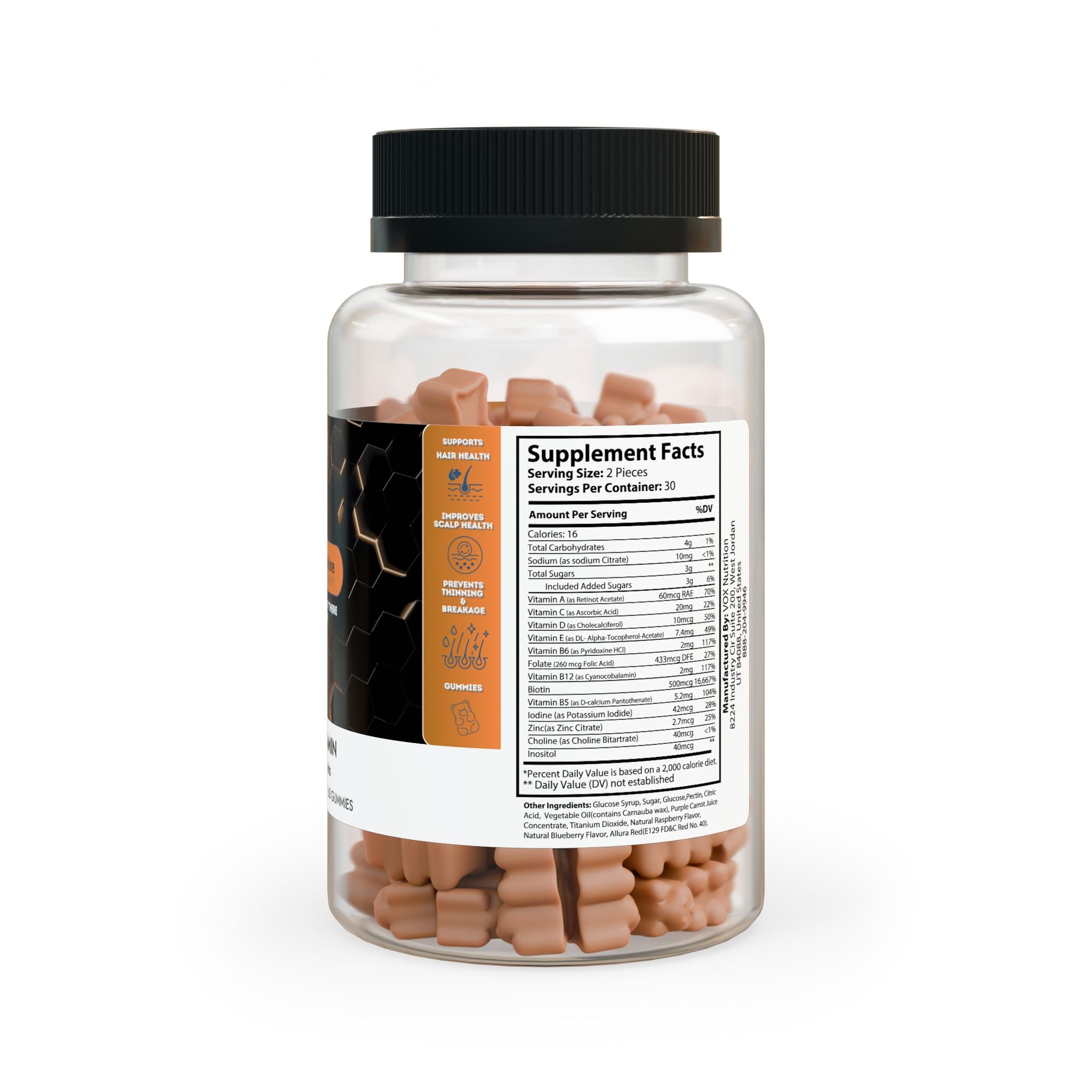 Dorpamine Vitality Hair Vitamin Gummies (60 Gummies)