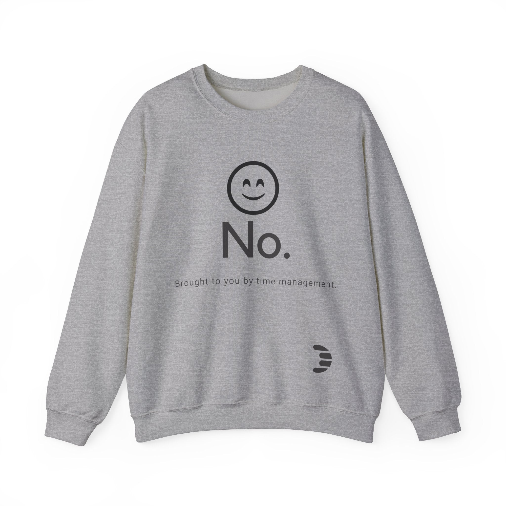 Dorpamine "No." Reclaiming Your Time Series Black Text Unisex Heavy Blend™ Crewneck Sweatshirt