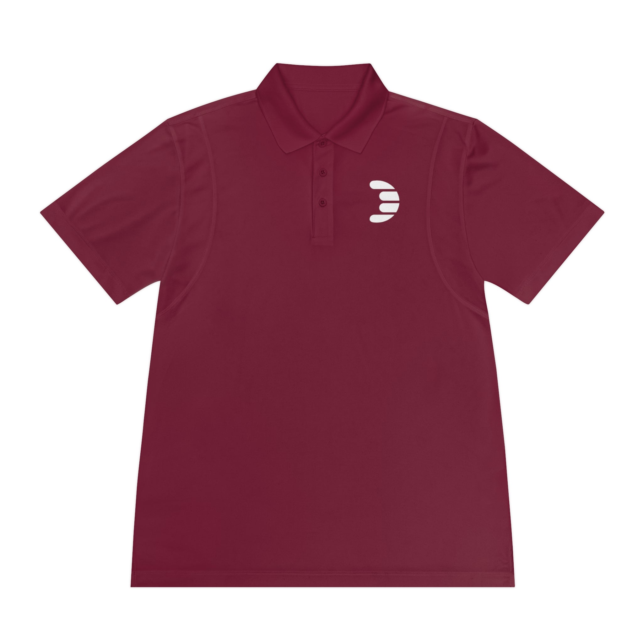 Dorpamine White Logo Men's Sport Polo Shirt