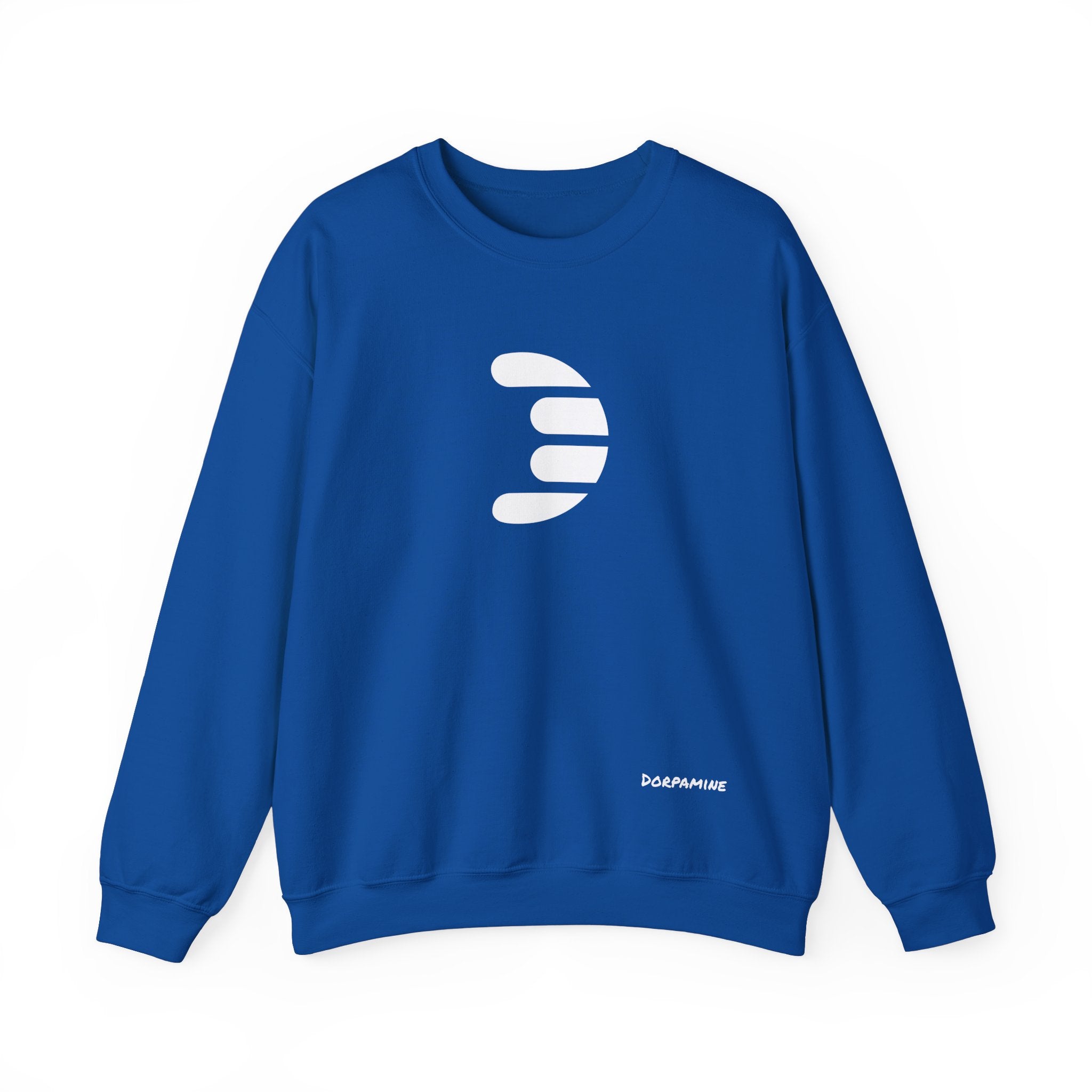 Dorpamine Classic White Logo Unisex Heavy Blend™ Crewneck Sweatshirt