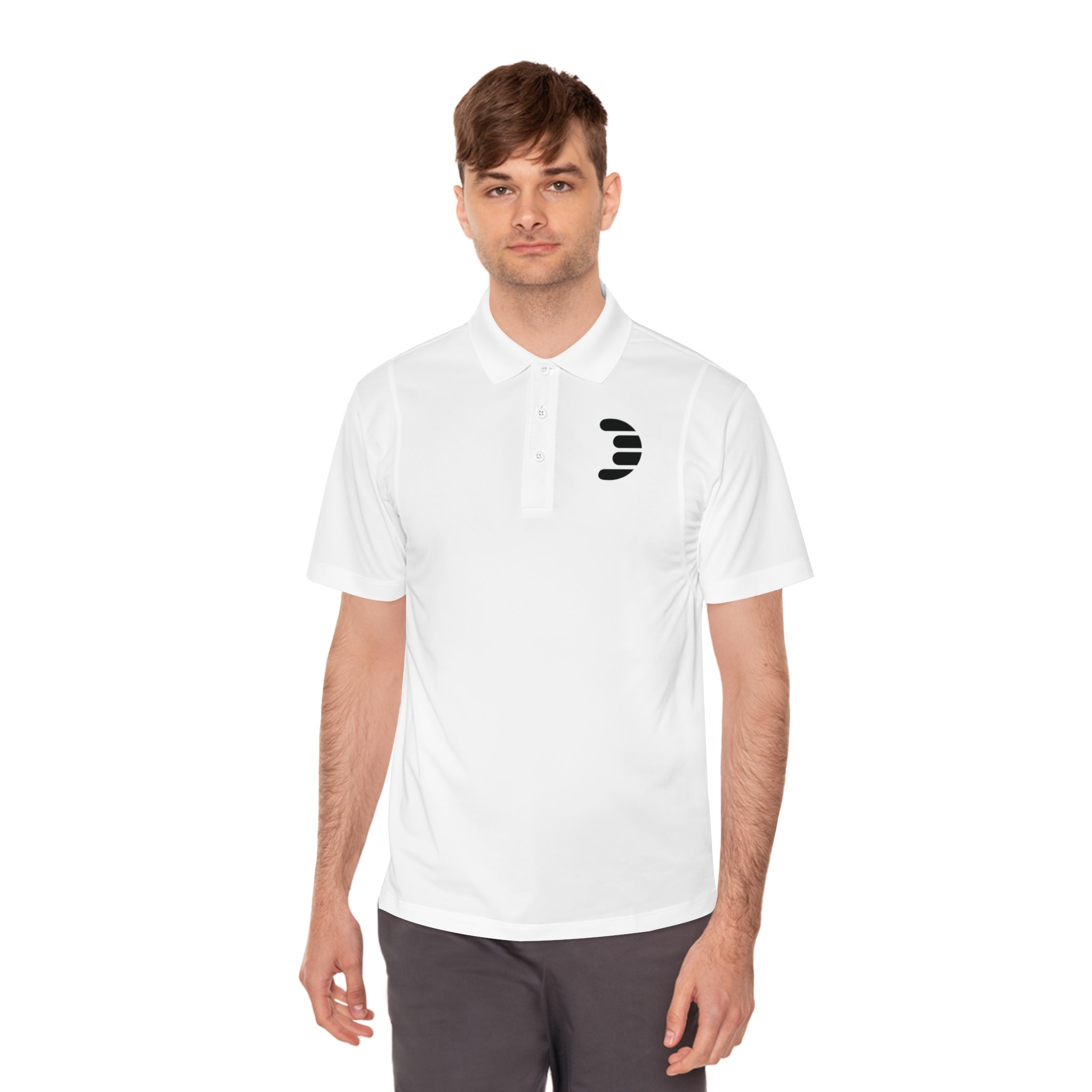 Dorpamine Black Logo Men's Sport Polo Shirt