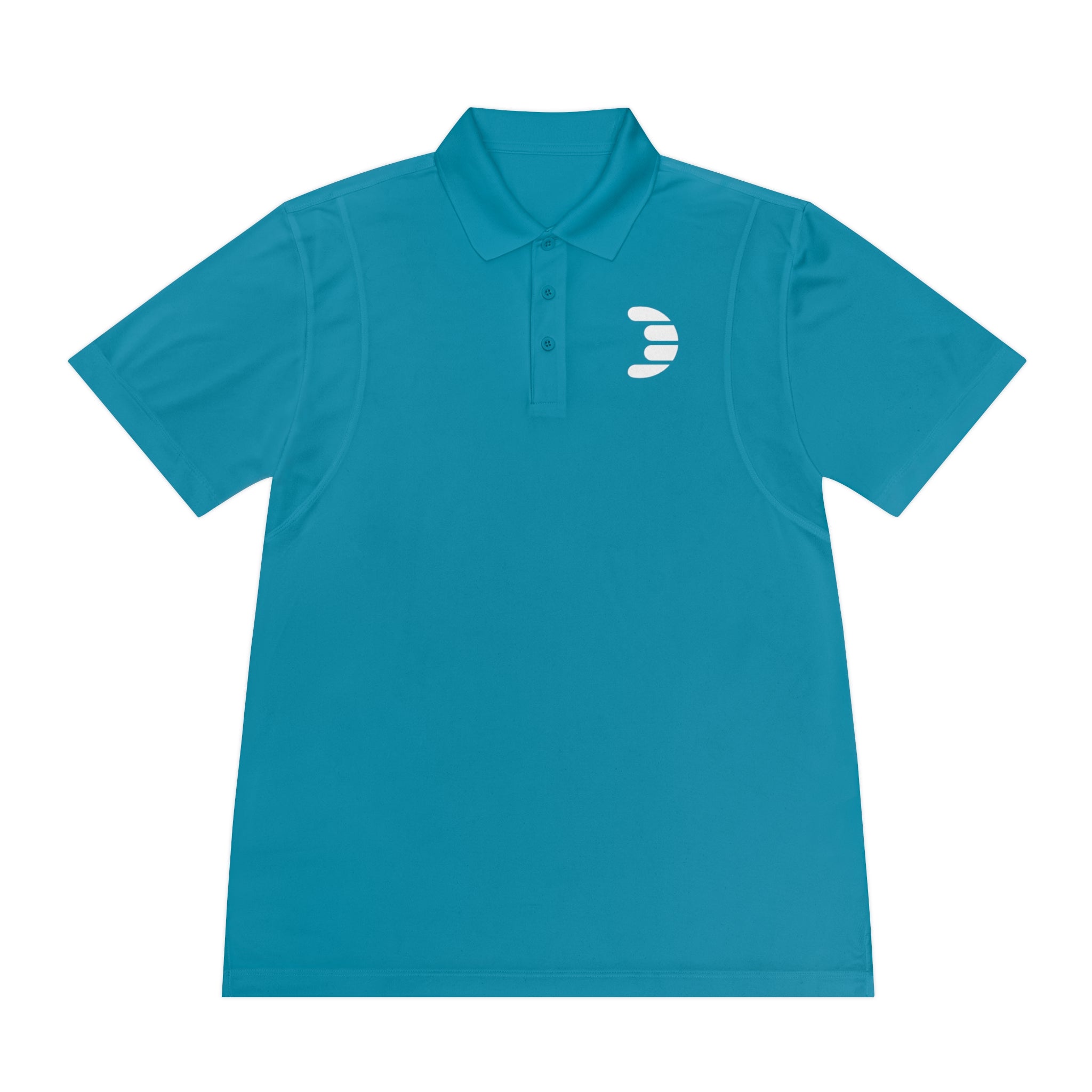 Dorpamine White Logo Men's Sport Polo Shirt