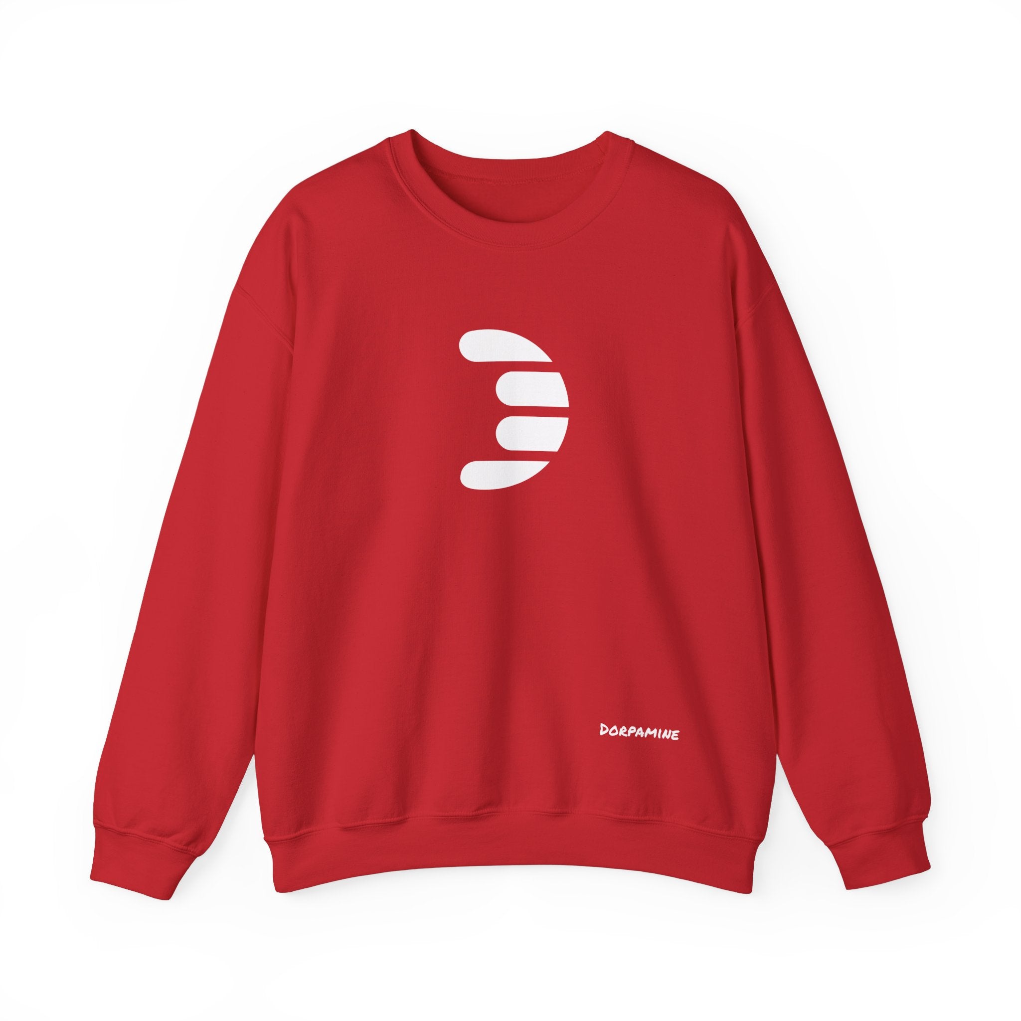 Dorpamine Classic White Logo Unisex Heavy Blend™ Crewneck Sweatshirt
