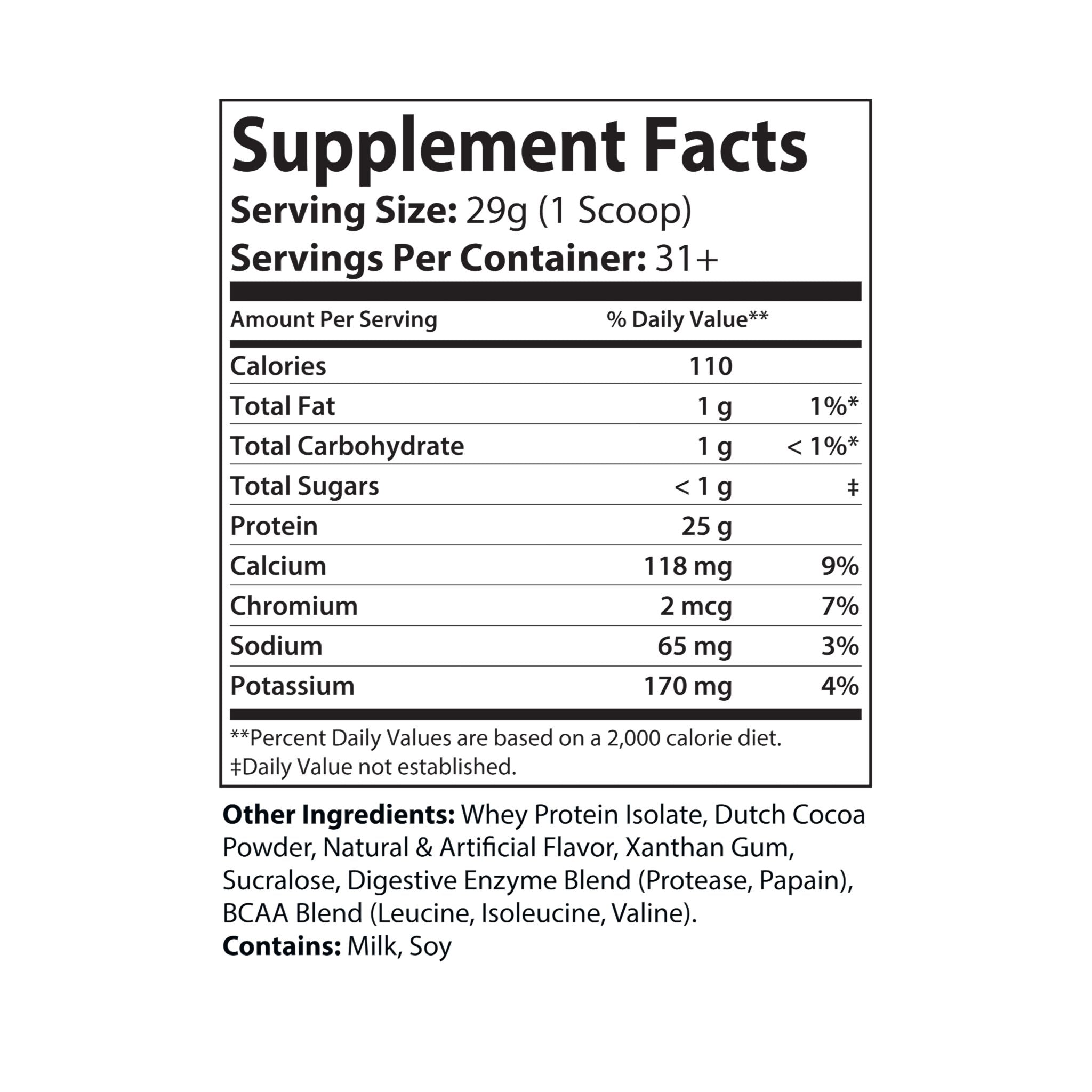 Dorpamine Vitality Whey Isolate Protein Supplement (Chocolate)