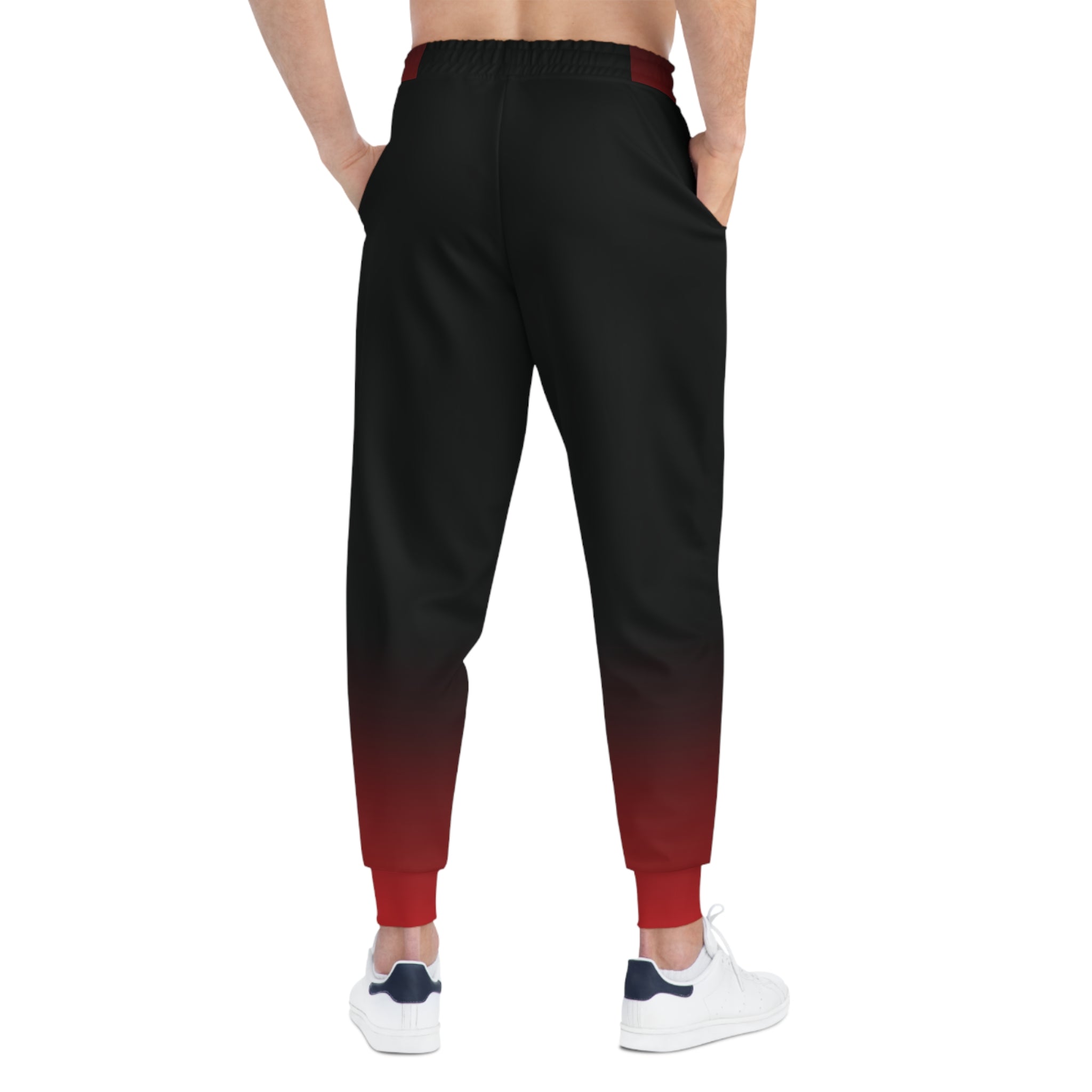 Dorpamine Fusion Black and Red Unisex Athletic Joggers