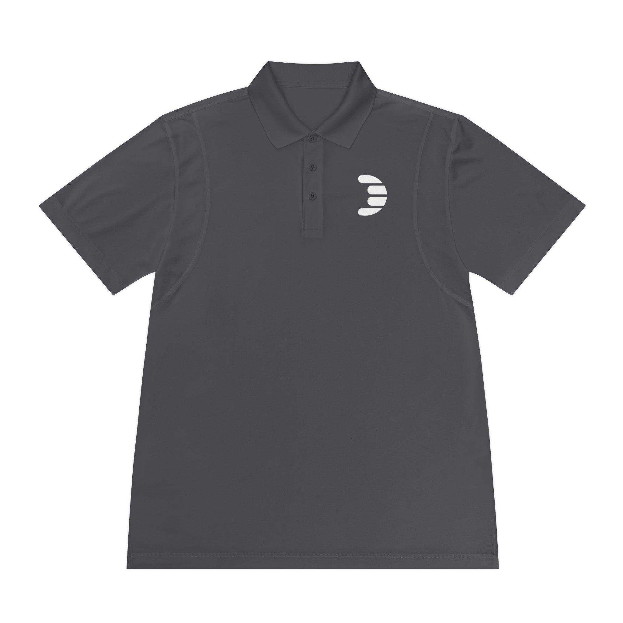 Dorpamine White Logo Men's Sport Polo Shirt