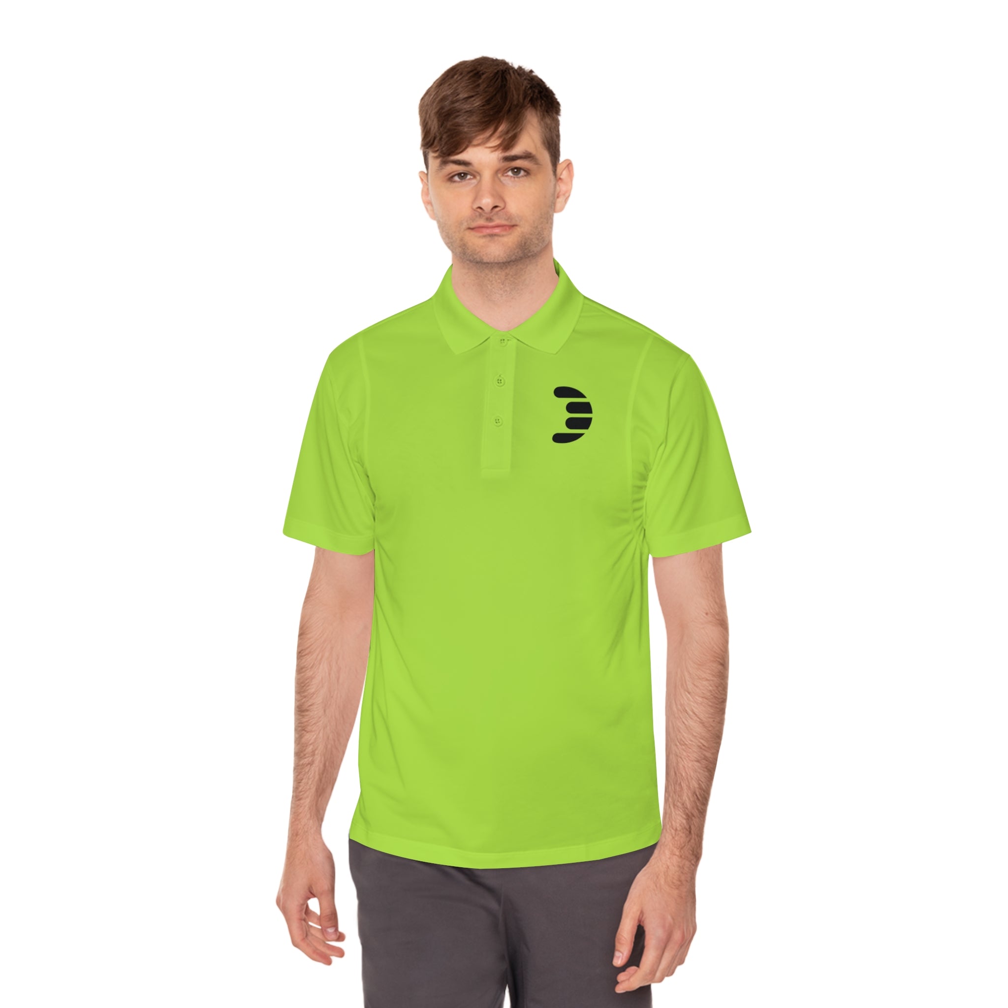 Dorpamine Black Logo Men's Sport Polo Shirt