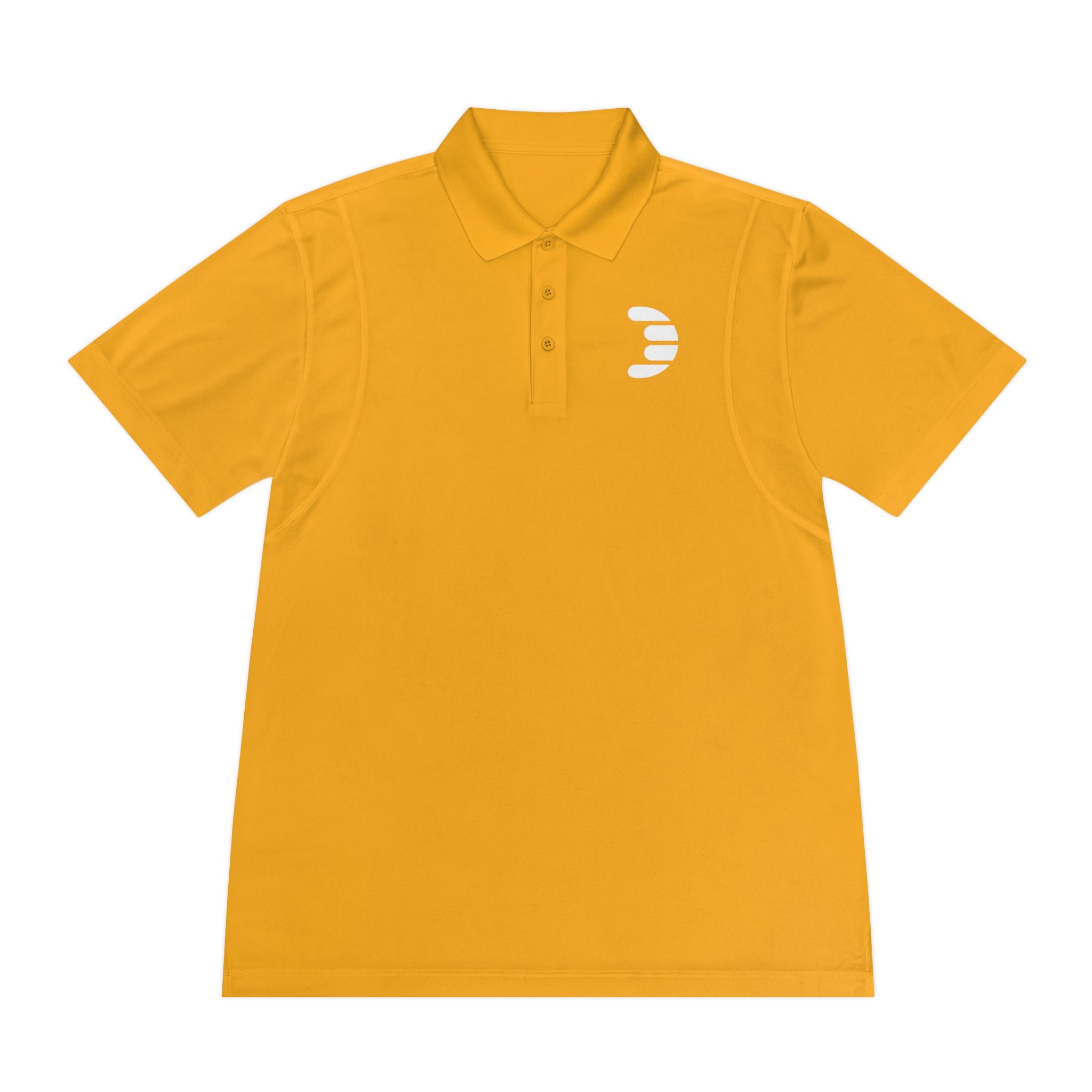 Dorpamine White Logo Men's Sport Polo Shirt