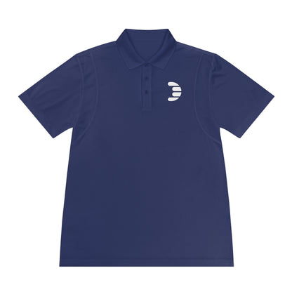 Dorpamine White Logo Men's Sport Polo Shirt