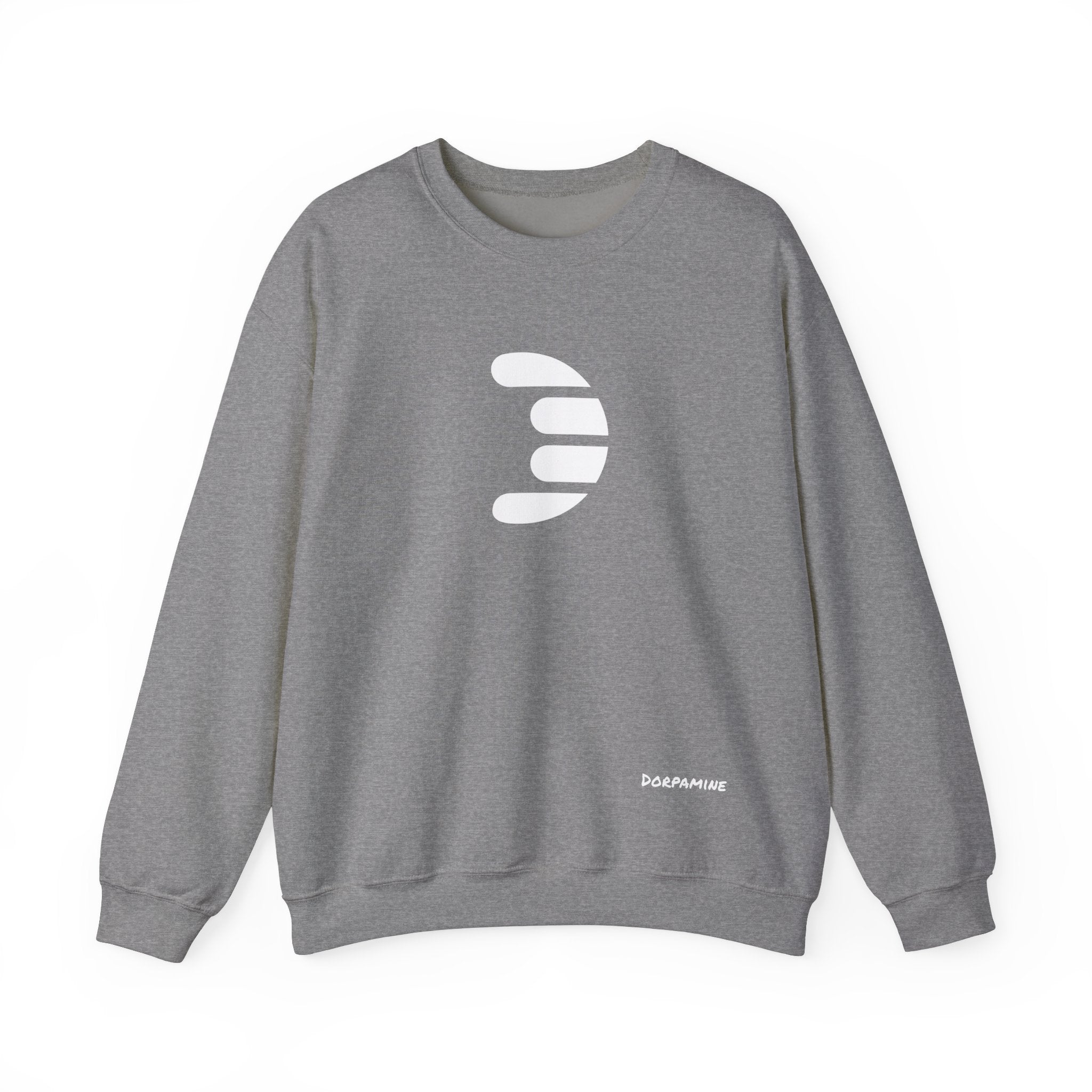 Dorpamine Classic White Logo Unisex Heavy Blend™ Crewneck Sweatshirt