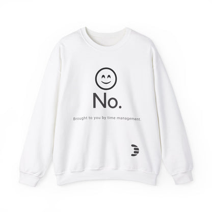 Dorpamine "No." Reclaiming Your Time Series Black Text Unisex Heavy Blend™ Crewneck Sweatshirt