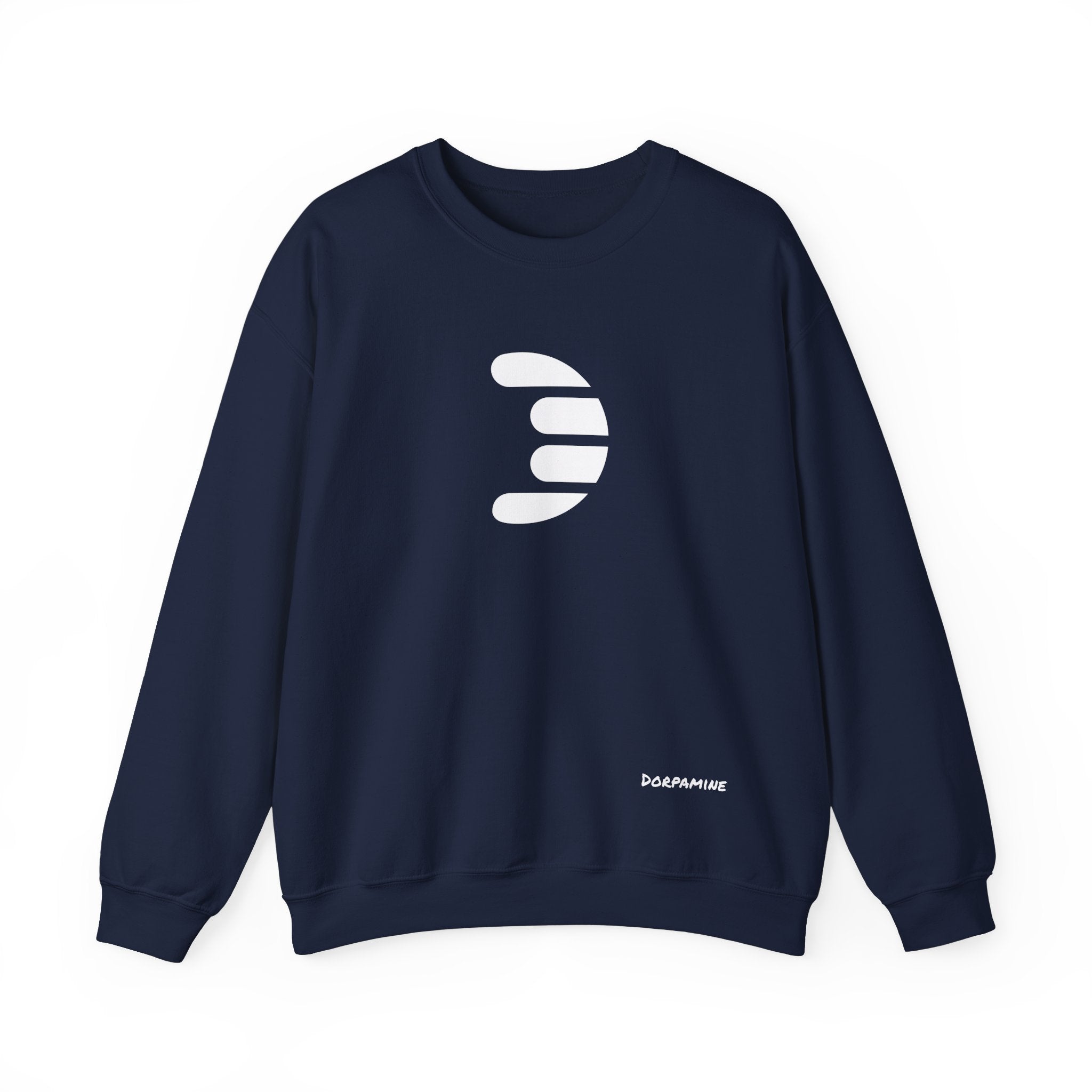 Dorpamine Classic White Logo Unisex Heavy Blend™ Crewneck Sweatshirt