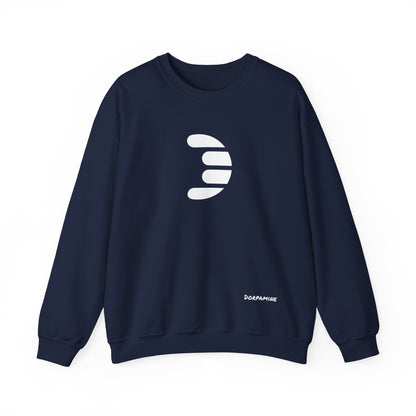Dorpamine Classic White Logo Unisex Heavy Blend™ Crewneck Sweatshirt