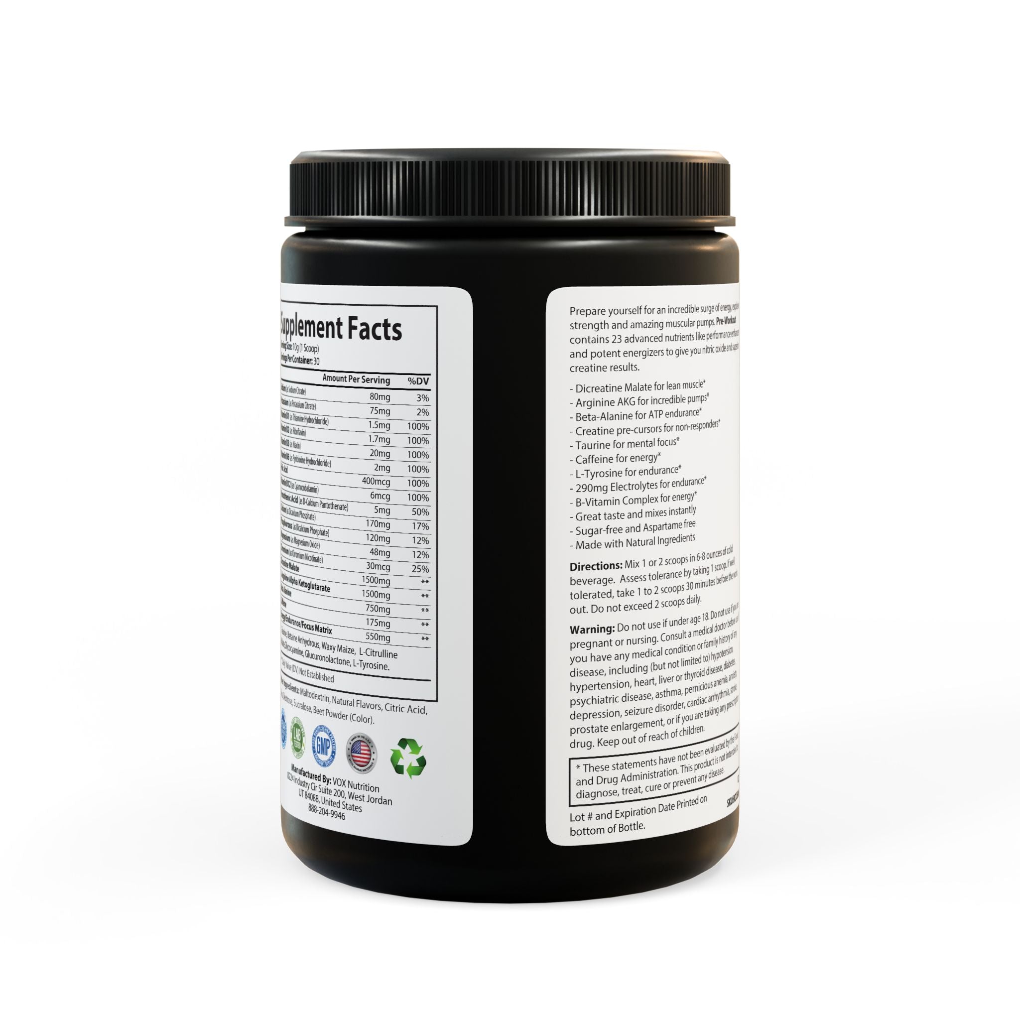 Dorpamine Vitality Pre-Workout Supplement Watermelon