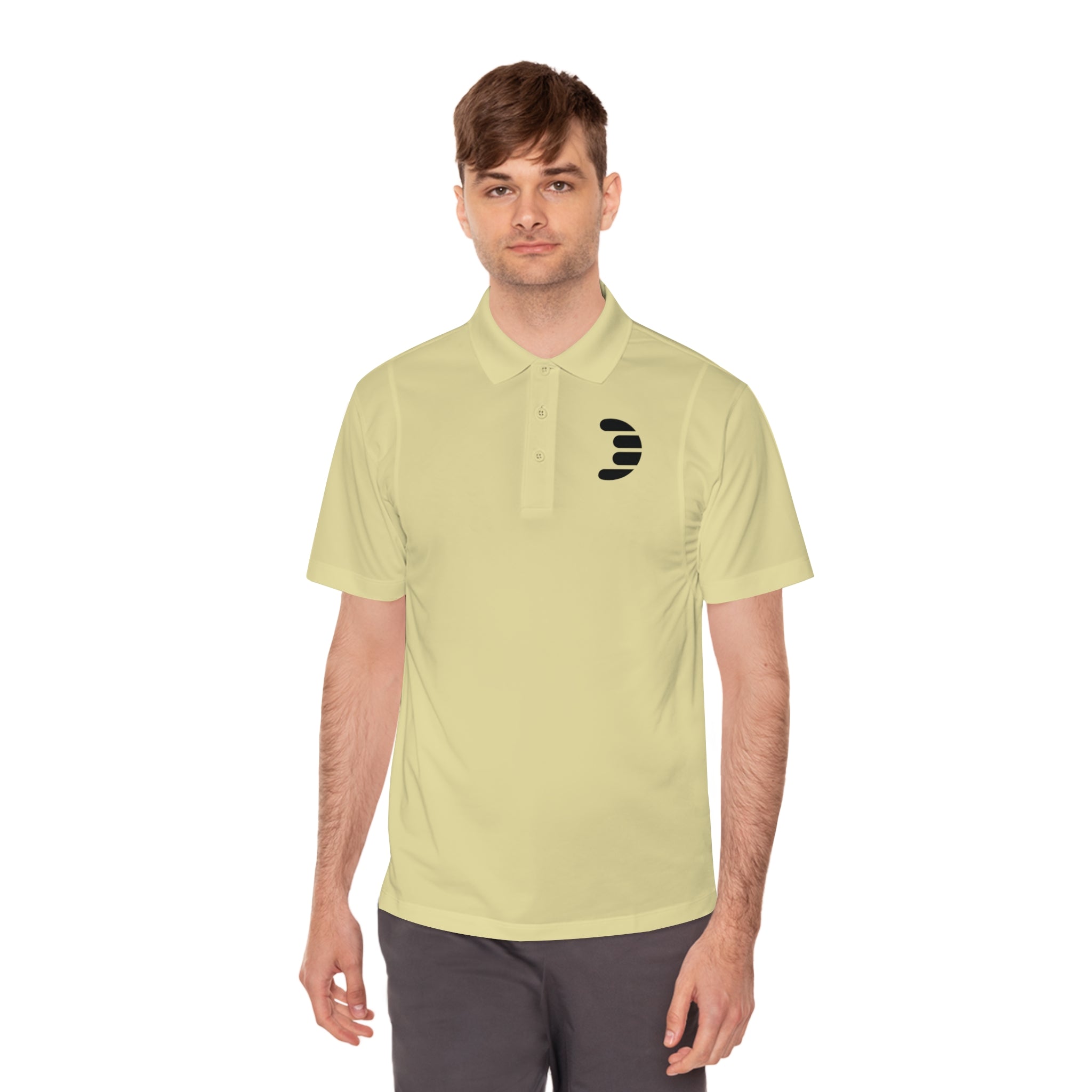 Dorpamine Black Logo Men's Sport Polo Shirt