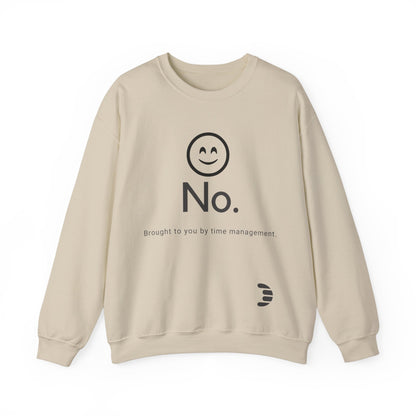 Dorpamine "No." Reclaiming Your Time Series Black Text Unisex Heavy Blend™ Crewneck Sweatshirt