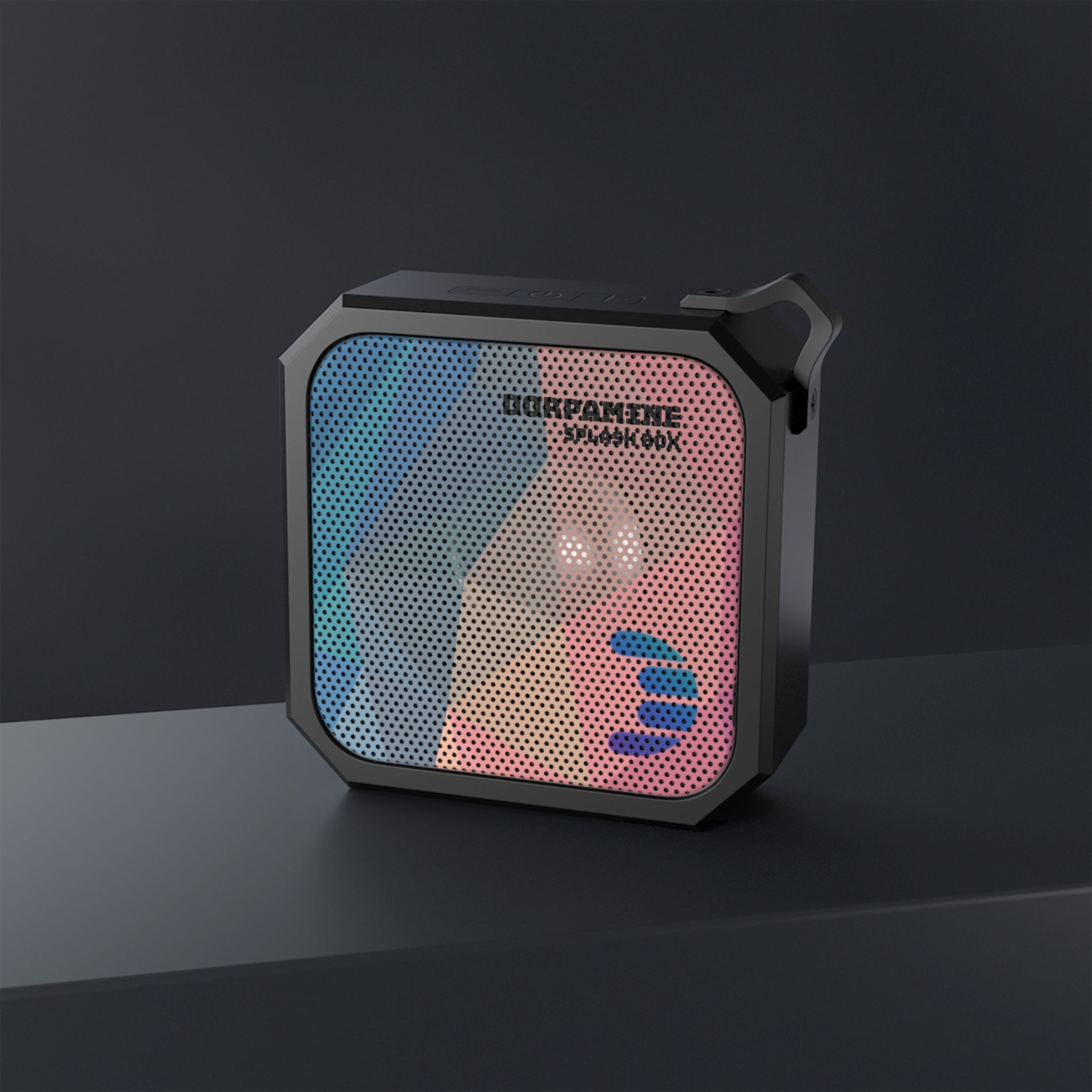 Dorpamine Splash Box Outdoor Bluetooth Speaker with Carabiner