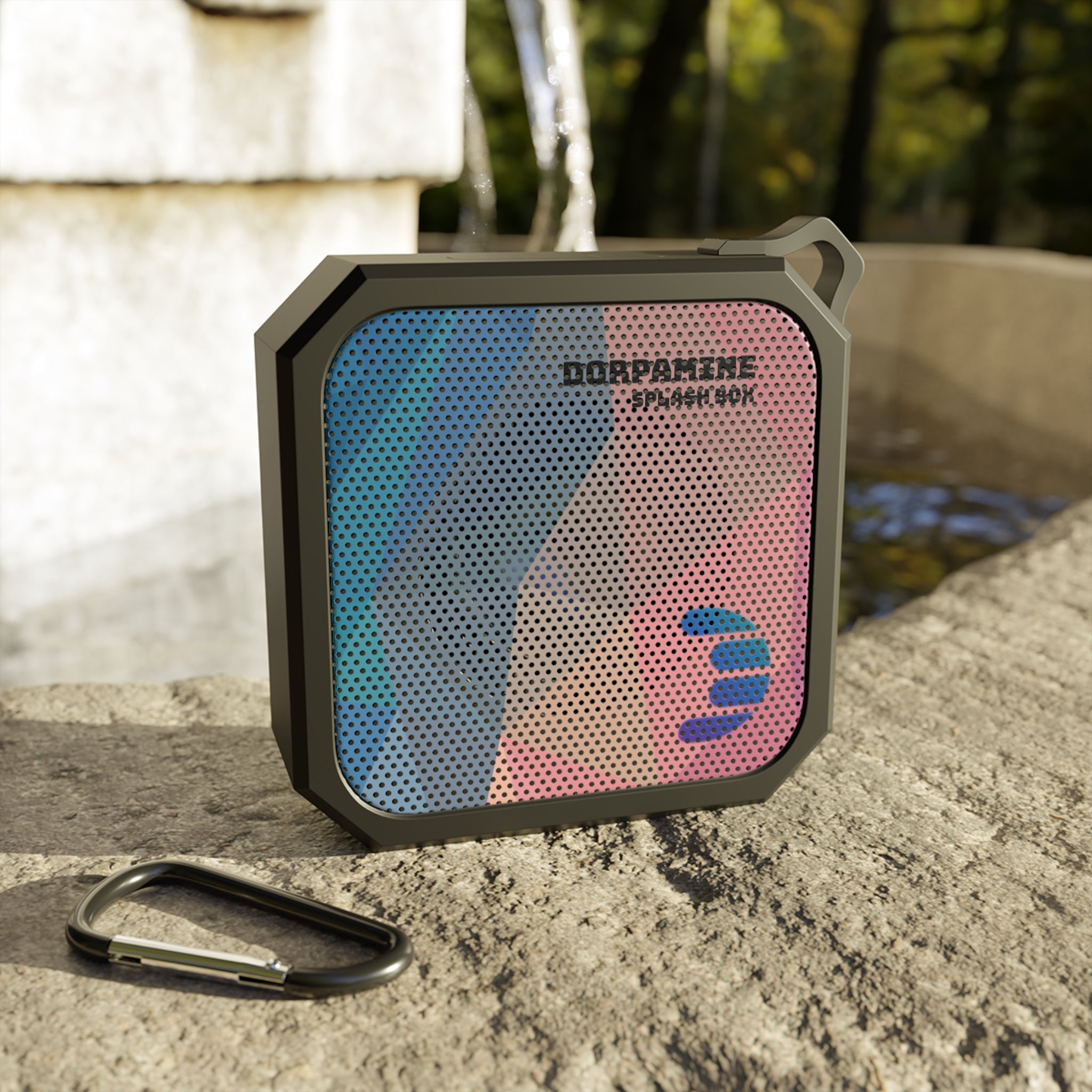 Dorpamine Splash Box Outdoor Bluetooth Speaker with Carabiner