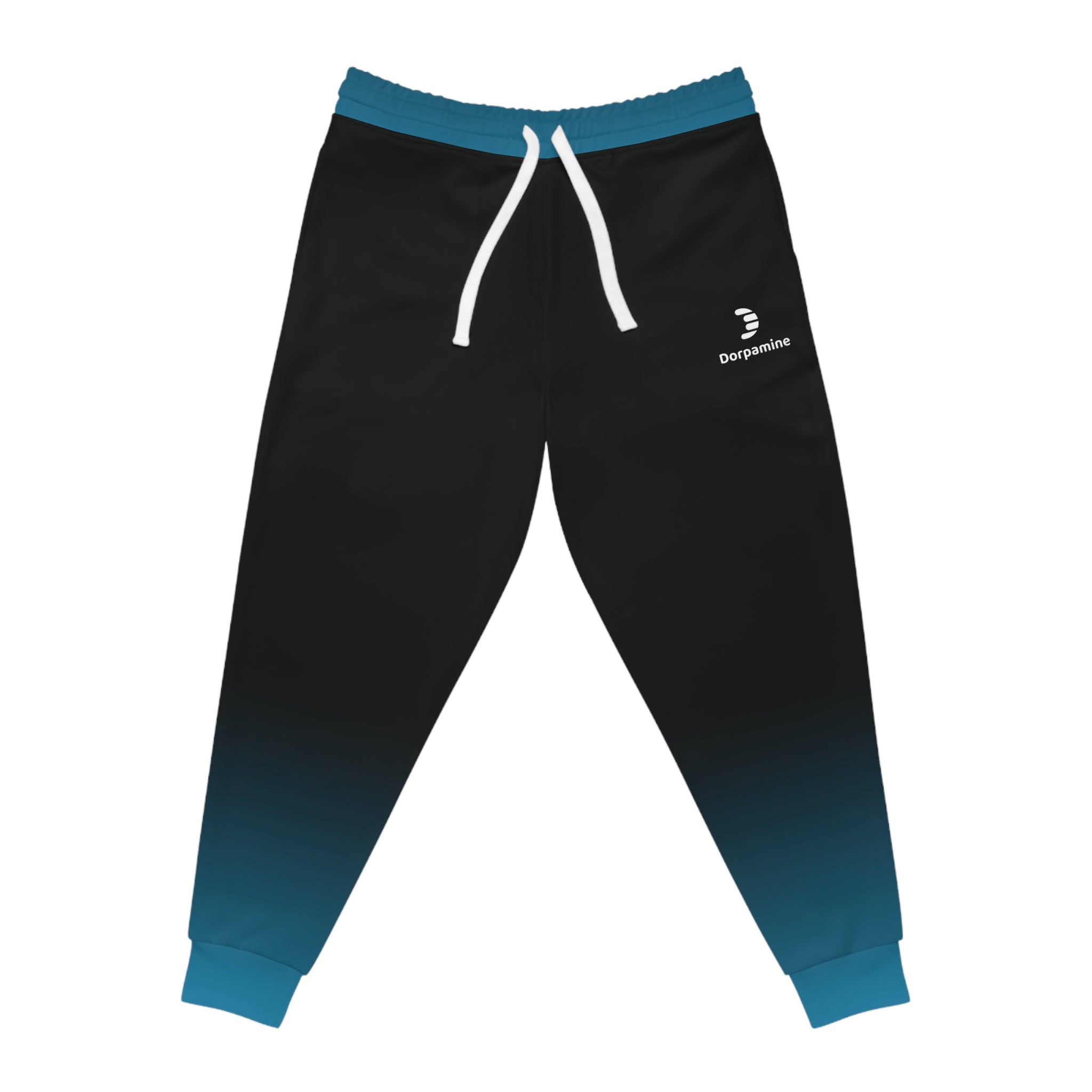 Dorpamine Fusion Black and Blue Unisex Athletic Joggers