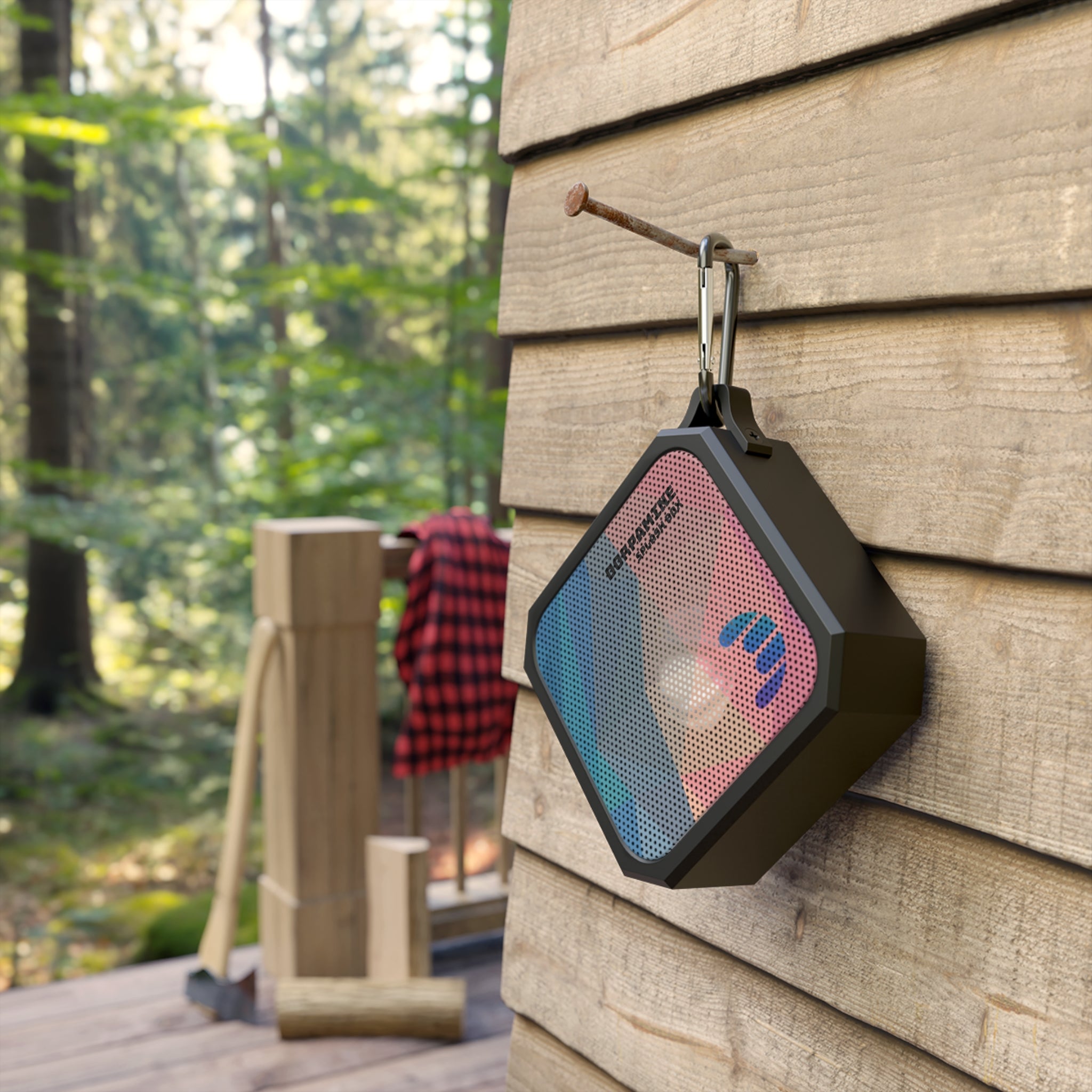 Dorpamine Splash Box Outdoor Bluetooth Speaker with Carabiner