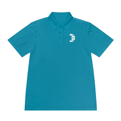 Dorpamine White Logo Men's Sport Polo Shirt