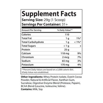 Dorpamine Vitality Whey Isolate Protein Supplement (Chocolate)