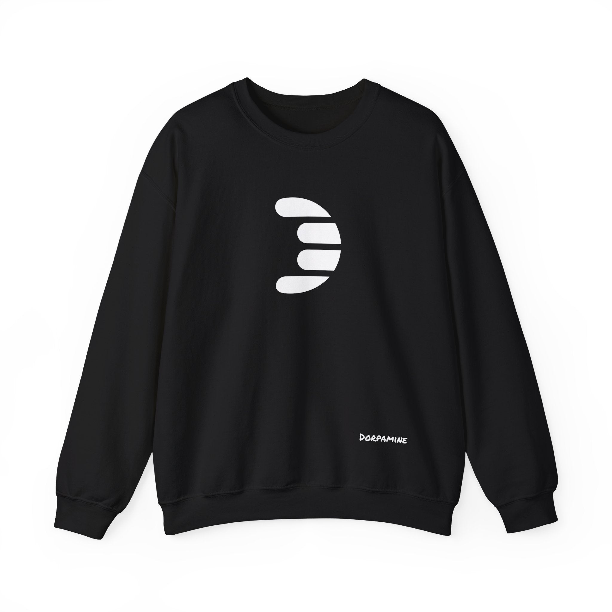Dorpamine Classic White Logo Unisex Heavy Blend™ Crewneck Sweatshirt