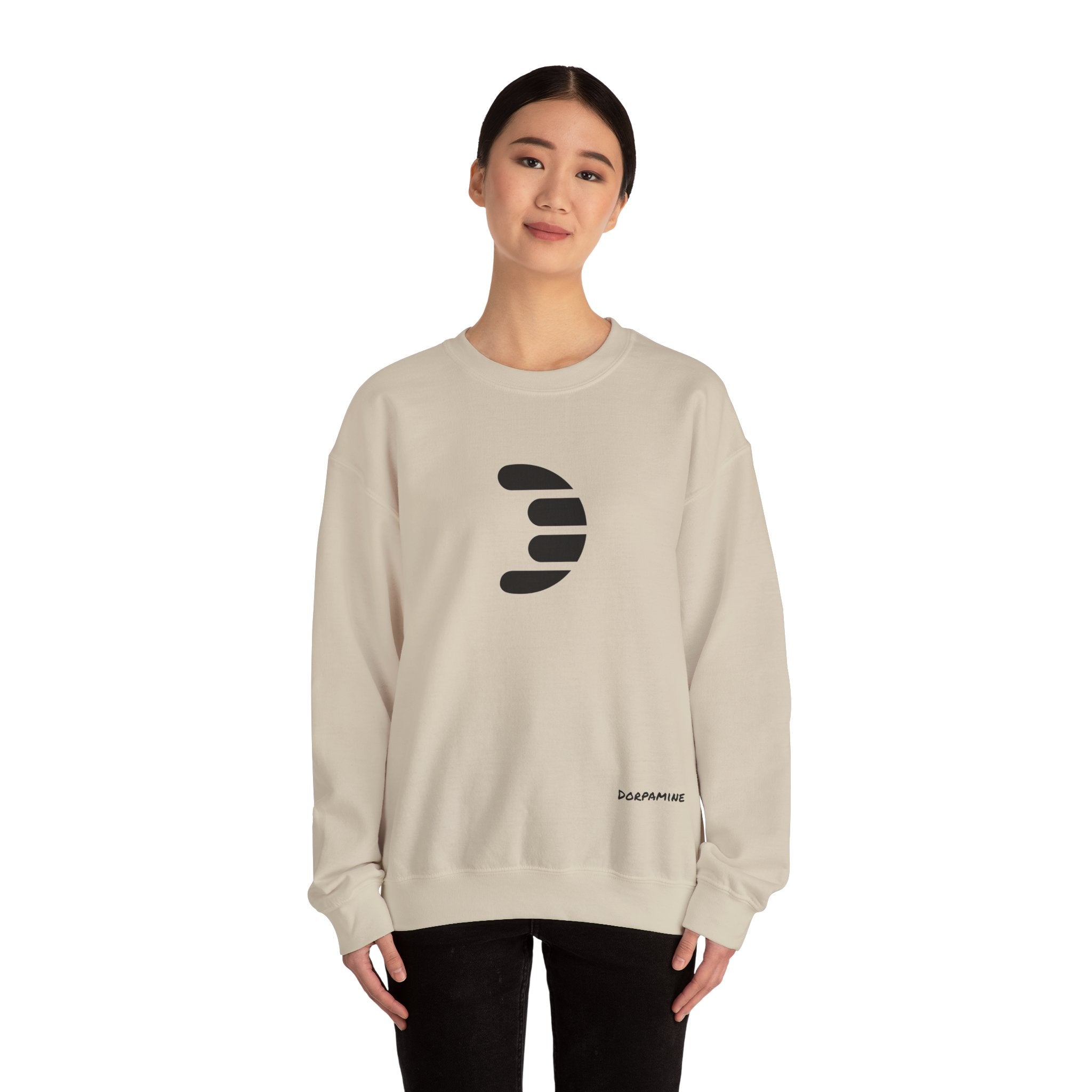 Dorpamine Classic Black Logo Unisex Heavy Blend™ Crewneck Sweatshirt