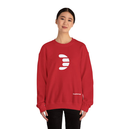 Dorpamine Classic White Logo Unisex Heavy Blend™ Crewneck Sweatshirt